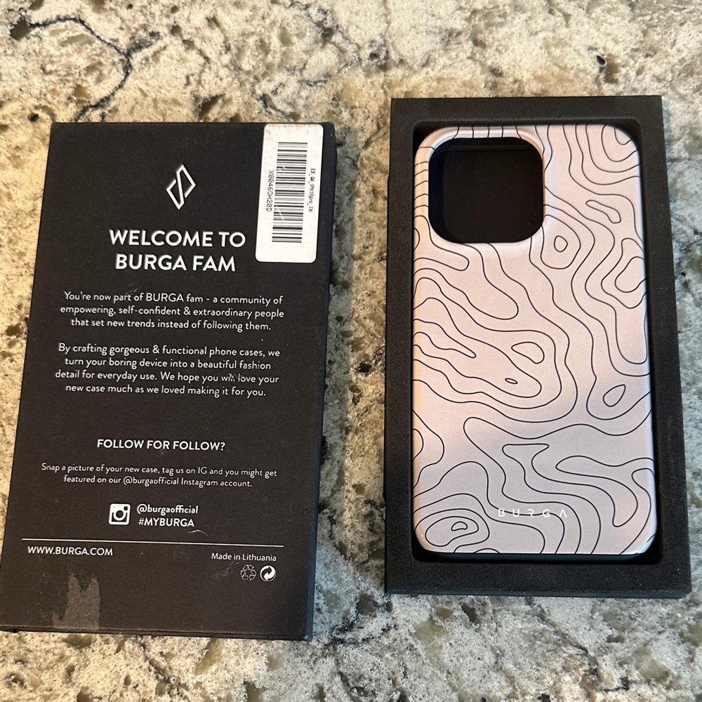 Brand new BURGA phone case for IPHONE 13 PRO. Retail $55